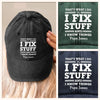 Papa Knows, Papa Fixes - Family Personalized Custom Vintage Washed Denim Baseball Cap - Father's Day, Gift For Dad, Grandpa