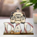 Coach Of Our Hearts - Family Personalized Custom Acrylic Plaque Custom Shape - Father's Day, Gift For Family
