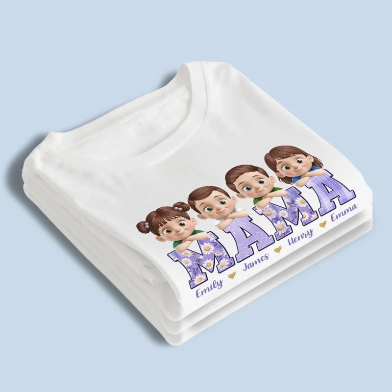 Love Grows Here - Family  Personalized Custom Unisex T-shirt, Premium T-shirt, Hoodie - Mother's Day, Gift For Mom, Grandma