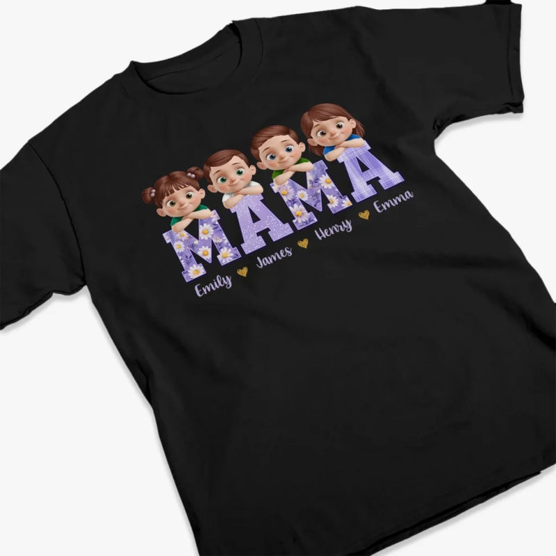 Mama’s Crew, Too Cool And Too Cute - Family Personalized Custom Unisex T-shirt, Premium T-shirt, Hoodie - Mother's Day, Gift For Mom, Grandma