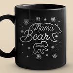 Lead With Love - Family Personalized Custom Black Mug - Mother's Day, Gift For Mom, Grandma