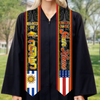 Graduation With Heart And Heritage - Family Personalized Custom Triangle Graduation Stole - Graduation Gift For Family Members, Siblings, Brothers, Sisters