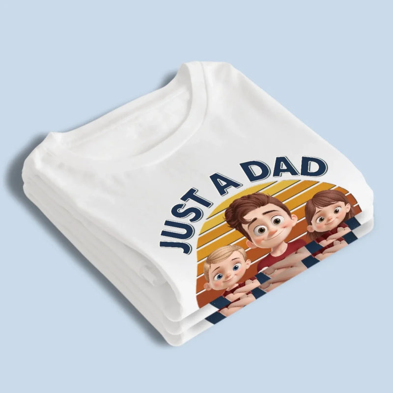 Just A Guy, Totally Owned By His Kids - Family Personalized Custom Unisex T-shirt, Premium T-shirt, Hoodie - Father's Day, Gift For Dad, Grandpa