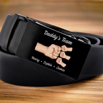 Custom Name Fist Bump Gifts for Dad - Personalized Printed Belt Buckle