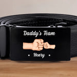 Custom Name Fist Bump Gifts for Dad - Personalized Printed Belt Buckle