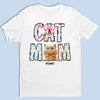 Just A Floral Girl With A Fluffy Boss - Cat Personalized Custom Unisex T-shirt, Premium T-shirt, Hoodie - Mother's Day, Gift For Pet Owners, Pet Lovers