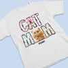 Just A Floral Girl With A Fluffy Boss - Cat Personalized Custom Unisex T-shirt, Premium T-shirt, Hoodie - Mother's Day, Gift For Pet Owners, Pet Lovers