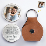 Custom Photo My First Hero, My Forever Friend - Family Personalized Custom Pocket Hug - Father's Day, Gift For Dad, Grandpa, Son, Daughter, Grandson, Granddaughter
