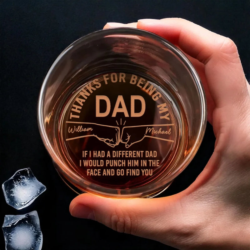 Best Dad, No Debates Needed - Family Personalized Custom Whiskey Glass - Father's Day, Gift For Dad