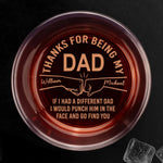 Best Dad, No Debates Needed - Family Personalized Custom Whiskey Glass - Father's Day, Gift For Dad
