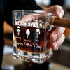 You’re Welcome For Being The Reason You Drink - Family Personalized Custom Whiskey Glass With Cigarette Holder - Father's Day, Gift For Dad