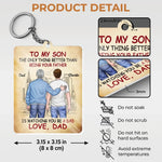 Proud To Be Your Parents, Even Prouder Watching You Be A Dad - Family Personalized Custom Shaped Acrylic Keychain - Father's Day, Gift For Son