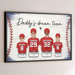 Family, The Ultimate Winning Team - Family Personalized Custom Horizontal Poster - Father's Day, Gift For Dad, Sport Lovers, Sport Players