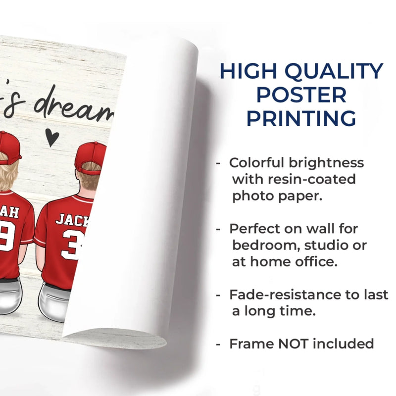 Family, The Ultimate Winning Team - Family Personalized Custom Horizontal Poster - Father's Day, Gift For Dad, Sport Lovers, Sport Players