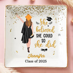 Chapter Closed, Legend Begins - Family Personalized Custom Full-Print Jewelry Dish - Graduation Gift For Family Members, Siblings, Brothers, Sisters