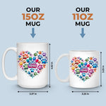 Custom Name Dog Mom Gifts for Pet Lovers - Personalized Mugs