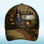 Coffee, Camper, Repeat - Camping Personalized Custom Hat, All Over Print Classic Cap - Gift For Camping Lovers
