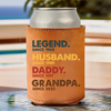 All In One Cool Guy - Family Personalized Custom Leather Can Cooler - Father's Day, Gift For Dad, Grandpa