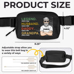 A Legacy In Motion - Family Personalized Custom Crossbody & Waist Bag - Father's Day, Gift For Husband, Dad, Grandpa