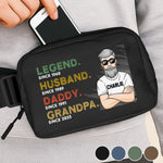 A Legacy In Motion - Family Personalized Custom Crossbody & Waist Bag - Father's Day, Gift For Husband, Dad, Grandpa