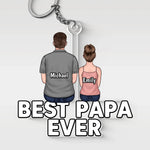 You Make Us Proud, Dad - Family Personalized Custom Shaped Acrylic Keychain - Father's Day, Gift For Dad