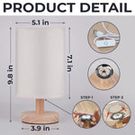 Custom Photo Every Time It Shines, Know My Heart Is Near - Memorial Personalized Custom Linen Bedside Table Lamp - Sympathy Gift For Family