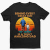 Dad And Son Strong Bond - Family Personalized Custom Unisex T-shirt, Premium T-shirt, Hoodie - Father's Day, Gift For Dad, Grandpa