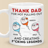 Greatness Came From One Risky Move - Family Personalized Custom Mug - Father's Day, Gift For Dad