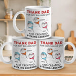 Greatness Came From One Risky Move - Family Personalized Custom Mug - Father's Day, Gift For Dad