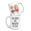 Like Father, Like Daughter - Family Personalized Custom Mug - Father's Day, Gift For Dad
