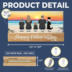 Your Love Lights Our World - Family Personalized Custom Acrylic Letters 3D LED Night Light - Father's Day, Gift For Family