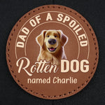 Messy Fur, Full Heart - Dog Personalized Custom Round Leather Patch Hat - Father's Day, Gift For Pet Owners, Pet Lovers