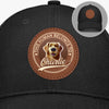 Side By Side, Paw By Paw - Dog Personalized Custom Round Leather Patch Hat - Father's Day, Gift For Pet Owners, Pet Lovers