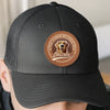 Side By Side, Paw By Paw - Dog Personalized Custom Round Leather Patch Hat - Father's Day, Gift For Pet Owners, Pet Lovers