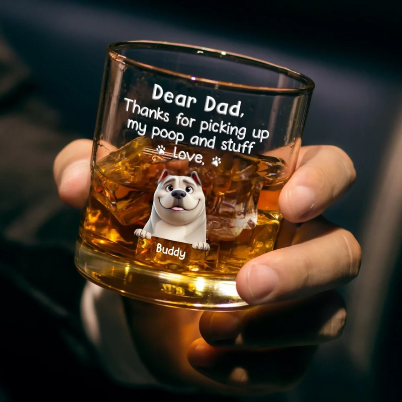 Loyalty Comes In Fur - Dog Personalized Custom Whiskey Glass - Father's Day, Gift For Pet Owners, Pet Lovers