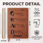 Let Your Faith Lead The Way - Family Personalized Custom Leather Journal - Graduation Gift For Family Members, Siblings, Brothers, Sisters, Best Friends