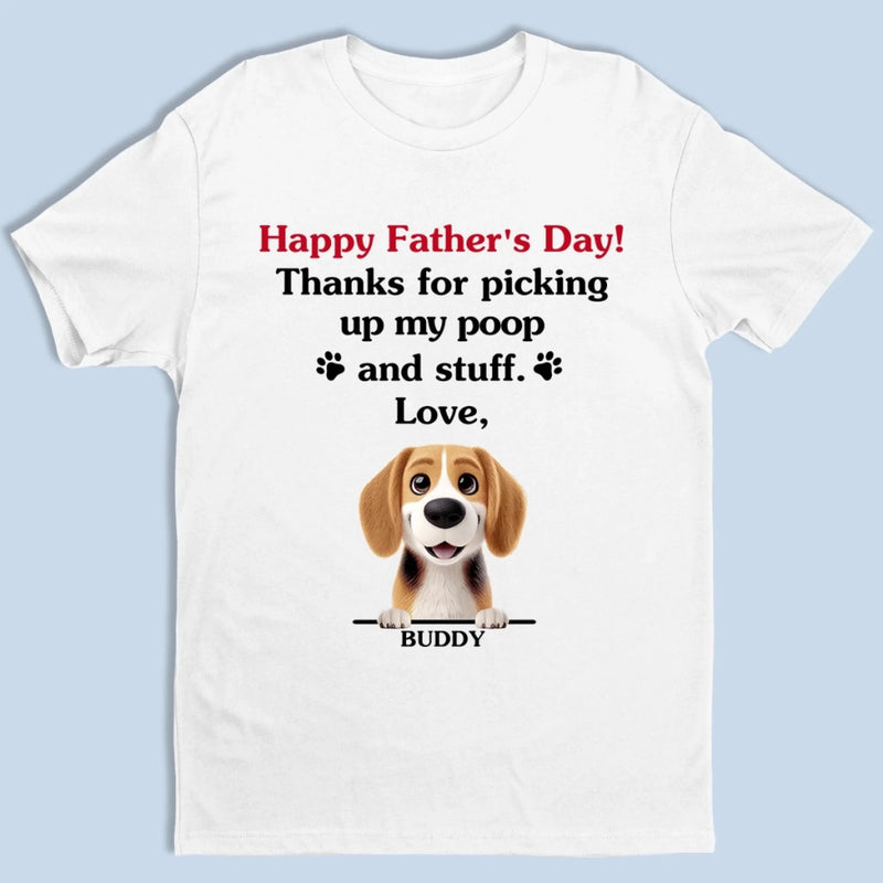 Dad, You’re Paws-itively The Best - Dog Personalized Custom Unisex T-shirt, Premium T-shirt, Hoodie - Father's Day,  Gift For Dad, Pet Owners, Pet Lovers