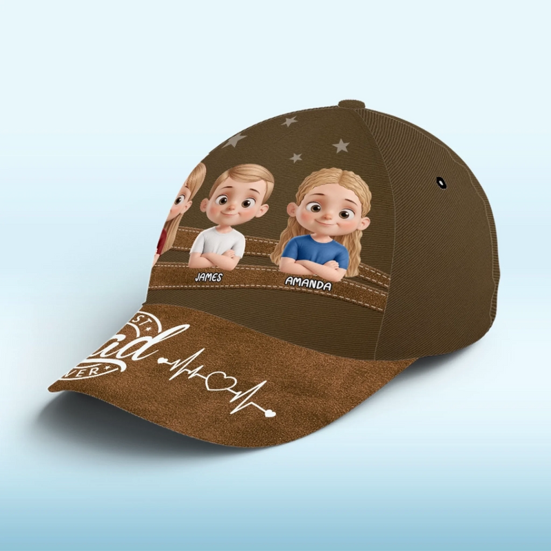 Cool Dad Cool Vibes - Family Personalized Custom Hat, All Over Print Classic Cap - Father's Day, Gift For Dad, Grandpa