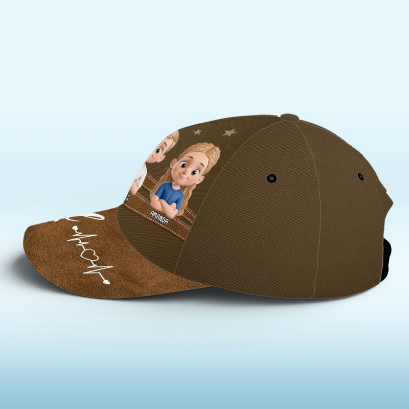 Cool Dad Cool Vibes - Family Personalized Custom Hat, All Over Print Classic Cap - Father's Day, Gift For Dad, Grandpa
