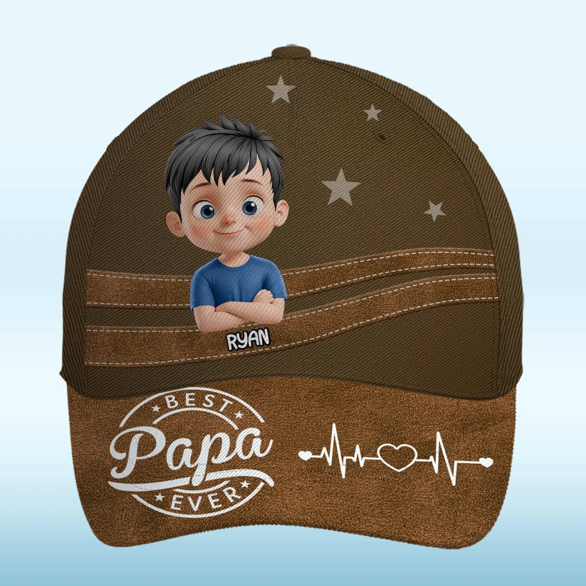 Cool Dad Cool Vibes - Family Personalized Custom Hat, All Over Print Classic Cap - Father's Day, Gift For Dad, Grandpa