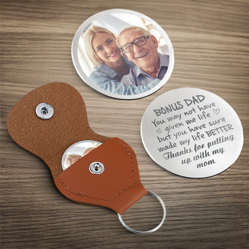 Custom Photo Family Chose You Dad - Family Personalized Custom Pocket Hug - Father's Day, Gift For Dad, Grandpa