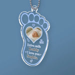 Custom Photo Drive Safe For Your Baby - Family Personalized Custom Car Ornament - Acrylic Custom Shaped - Father's Day, Gift For New Dads, Dad
