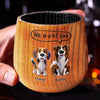 Fur Real, You're The Best - Dog Personalized Custom Wooden Whiskey Glass - Father's Day, Gift For Pet Owners, Pet Lovers