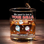 You Made Me, Literally - Family Personalized Custom Whiskey Glass - Father's Day, Gift For Dad