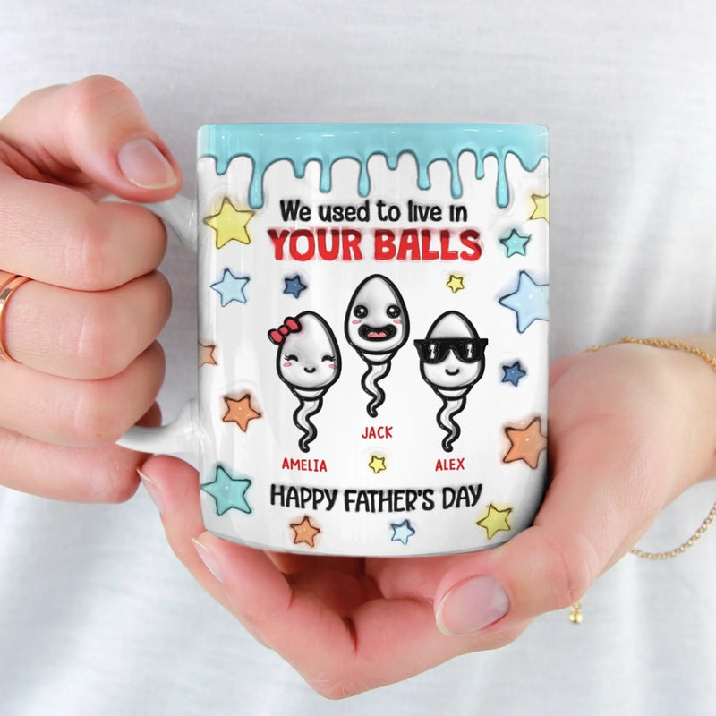 We’re Your Best Swimmers - Family Personalized Custom 3D Inflated Effect Printed Mug - Father's Day, Gift For Dad, Grandpa