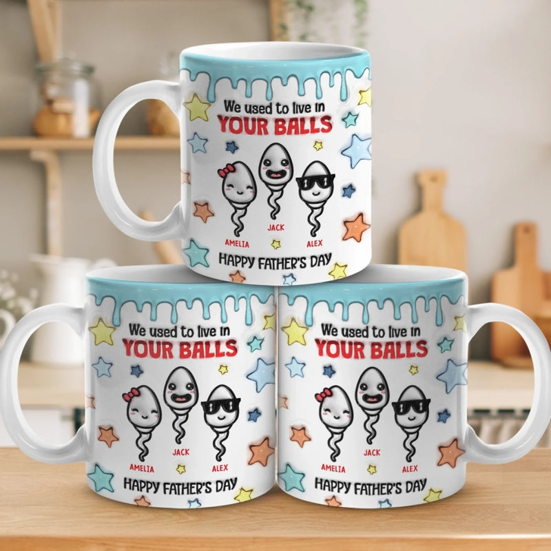 We’re Your Best Swimmers - Family Personalized Custom 3D Inflated Effect Printed Mug - Father's Day, Gift For Dad, Grandpa