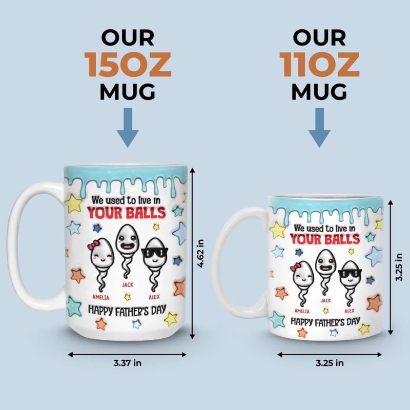 We’re Your Best Swimmers - Family Personalized Custom 3D Inflated Effect Printed Mug - Father's Day, Gift For Dad, Grandpa