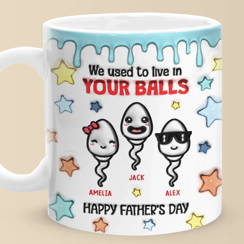 We’re Your Best Swimmers - Family Personalized Custom 3D Inflated Effect Printed Mug - Father's Day, Gift For Dad, Grandpa