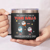 Born From Legends, Raised By One - Family Personalized Custom 14oz Stainless Steel Tumbler With Handle - Father's Day, Gift For Dad