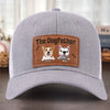 Walks, Treats, Cuddles - Dog Personalized Custom Leather Patch Hat - Father's Day, Gift For Pet Owners, Pet Lovers